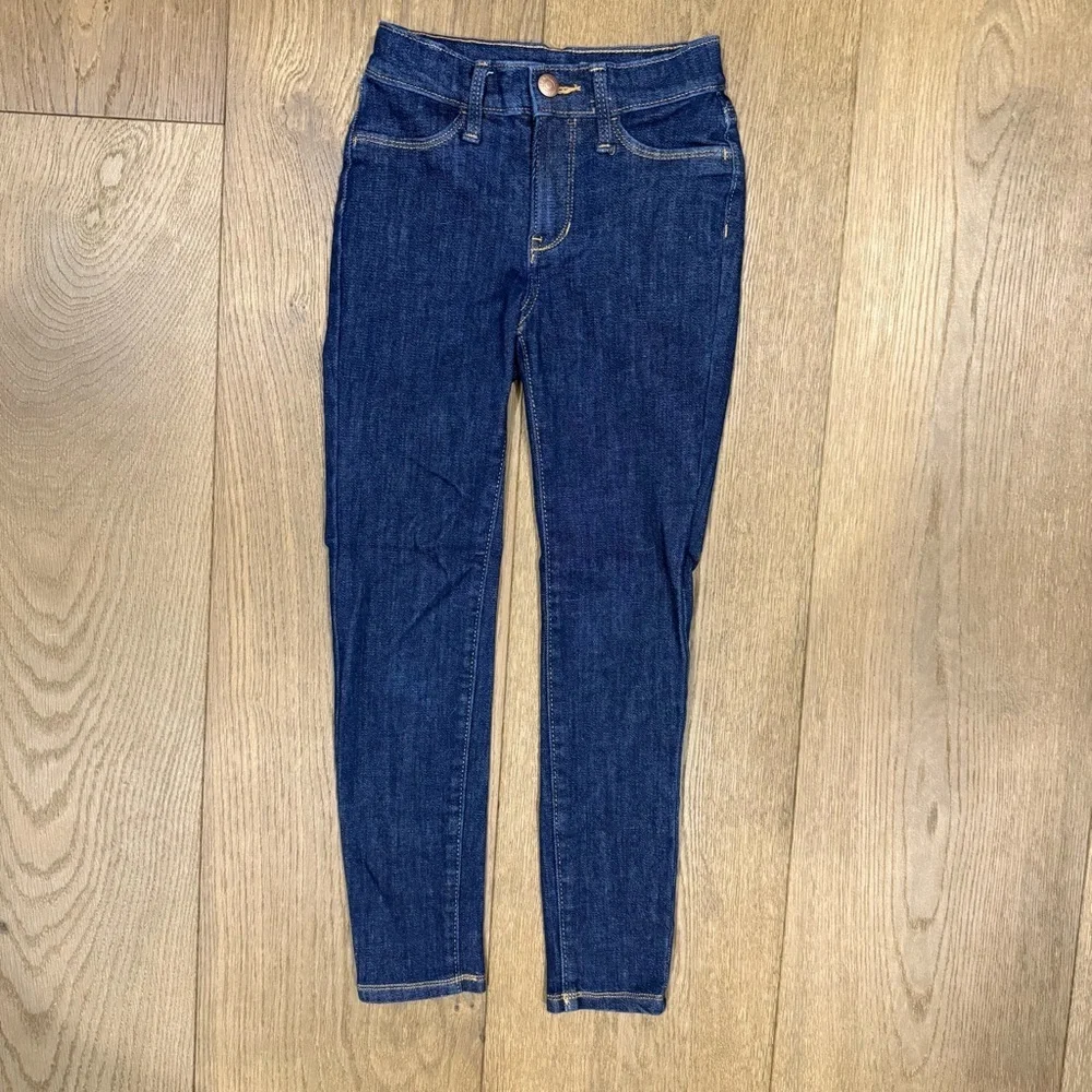 Old Navy Kids Dark Blue Rockstar Jeggings Stretch Skinny Jeans